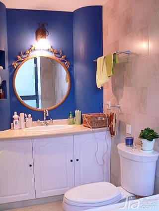 中式风格二居室经济型70平米卫生间洗手台新房设计图