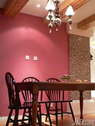 中式风格二居室经济型70平米餐厅餐桌新房家居图片