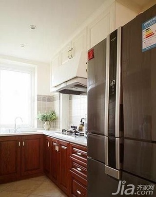 中式风格复式实用富裕型90平米厨房橱柜新房家装图