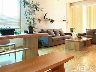 日式风格复式富裕型80平米客厅沙发新房家居图片