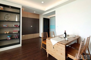 简约风格二居室5-10万70平米玄关餐桌新房家装图