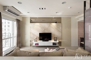 中式风格二居室5-10万60平米玄关电视柜新房家居图片