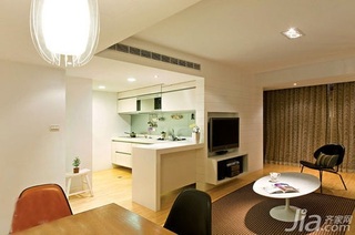 简约风格二居室富裕型客厅茶几图片