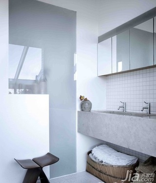 欧式风格公寓10-15万90平米卫生间洗手台新房平面图