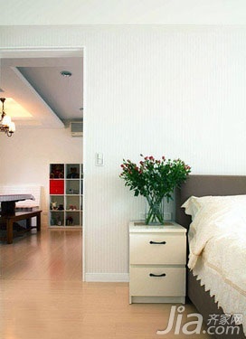 美式乡村风格一居室5-10万50平米客厅床头柜效果图