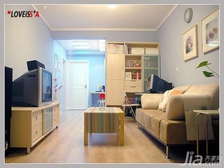 简约风格一居室5-10万50平米客厅沙发图片
