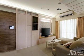 简约风格二居室5-10万60平米客厅电视柜图片