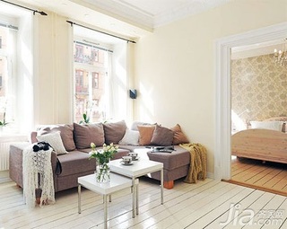 欧式风格二居室10-15万60平米客厅沙发效果图