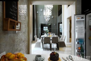 简约风格二居室大气15-20万140平米以上客厅餐桌新房家装图片