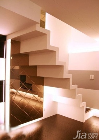 简约风格二居室经济型50平米楼梯装修效果图