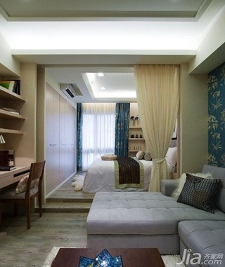 简约风格一居室3万以下50平米玄关沙发图片
