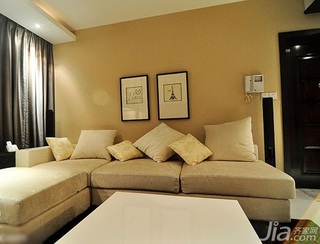 简约风格二居室5-10万80平米客厅沙发新房家装图