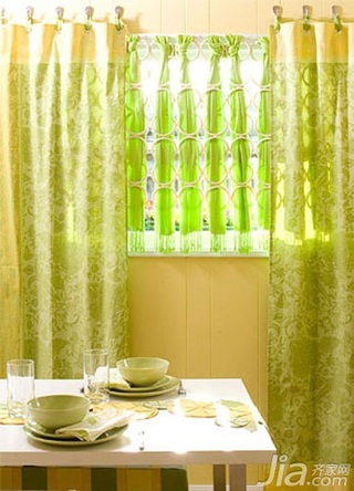 简约风格一居室绿色3万以下50平米厨房餐桌三口之家设计图纸