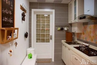 宜家风格二居室白色10-15万80平米厨房橱柜图片