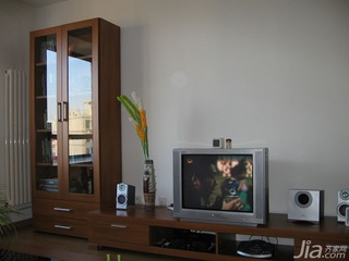 简约风格二居室10-15万80平米客厅电视柜新房家装图片