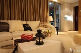 欧式风格二居室5-10万80平米客厅沙发婚房设计图纸