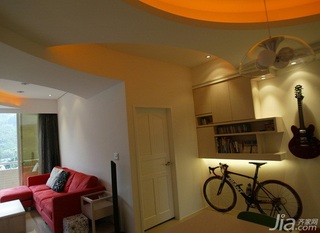 简约风格二居室富裕型90平米客厅沙发新房设计图纸