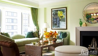 欧式风格二居室小清新绿色5-10万70平米客厅沙发图片