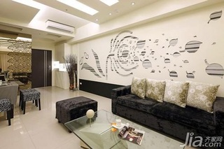 简约风格一居室3万以下50平米客厅设计图纸