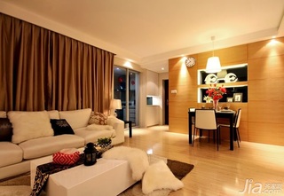 简约风格二居室10-15万90平米客厅沙发新房家居图片