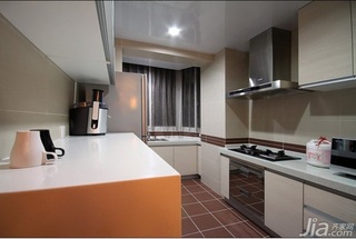 简约风格二居室10-15万90平米厨房橱柜新房家装图