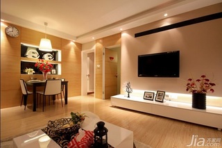 简约风格二居室10-15万90平米客厅电视柜新房家居图片