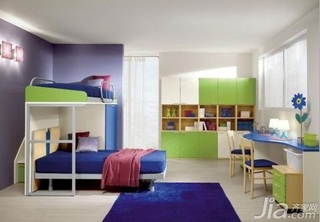 简约风格一居室可爱3万以下50平米儿童房儿童床图片