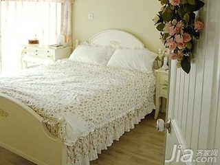 田园风格白色15-20万130平米卧室床图片