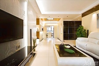 简约风格四房简洁5-10万120平米客厅电视背景墙沙发三口之家设计图纸