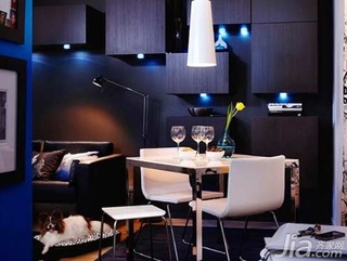 欧式风格一居室简洁3万以下50平米餐厅餐桌图片