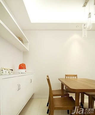 简约风格二居室简洁10-15万80平米餐厅灯具新房设计图