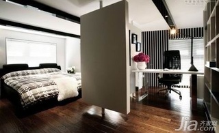 简约风格一居室10-15万50平米客厅书桌新房家装图