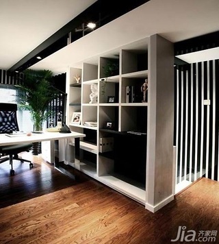 简约风格一居室10-15万50平米客厅书桌新房设计图