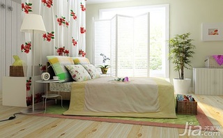混搭风格一居室简洁5-10万50平米卧室床婚房家装图