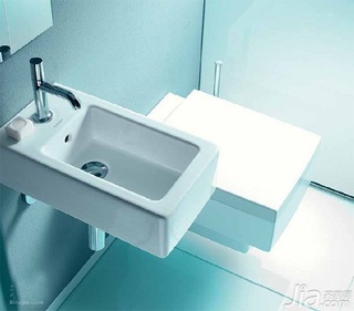 简约风格一居室3万以下50平米卫生间洗手台新房设计图