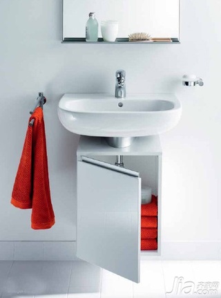 简约风格一居室3万以下50平米卫生间洗手台新房家居图片