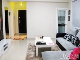 简约风格二居室简洁5-10万60平米客厅沙发婚房家装图片