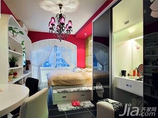 简约风格一居室5-10万50平米卧室梳妆台效果图