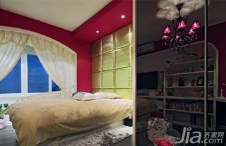 简约风格一居室5-10万50平米卧室窗帘效果图