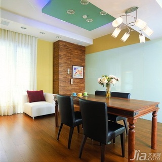 简约风格二居室简洁10-15万70平米餐厅餐桌新房家居图片