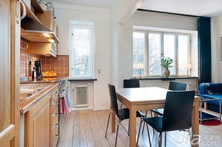 简约风格一居室3万以下50平米厨房餐桌图片