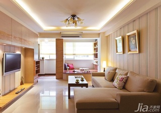 简约风格二居室5-10万60平米客厅沙发效果图