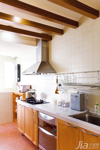 简约风格二居室5-10万60平米厨房吊顶橱柜设计图纸