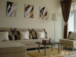 简约风格四房简洁5-10万100平米客厅沙发背景墙沙发新房平面图