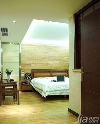 简约风格复式豪华型140平米以上卧室床新房家居图片