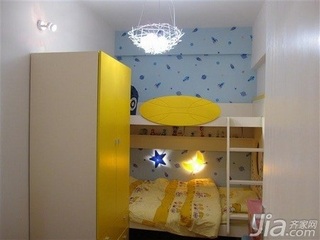 简约风格二居室5-10万60平米儿童房床效果图