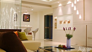 简约风格二居室简洁10-15万80平米客厅沙发婚房平面图