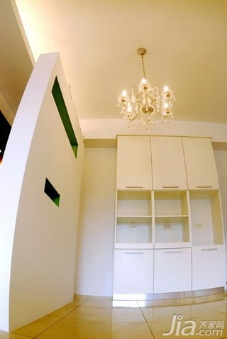 简约风格二居室10-15万80平米书架新房家装图片