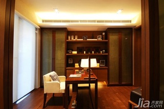 欧式风格四房简洁15-20万100平米书房书桌新房设计图纸