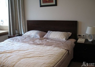中式风格二居室10-15万80平米卧室床效果图
